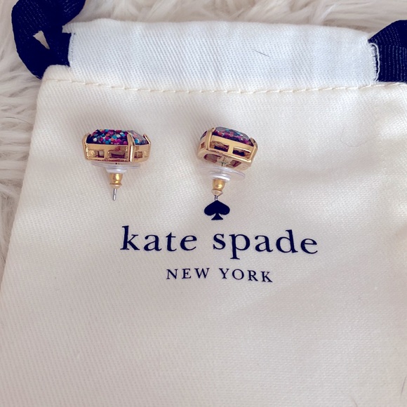 Kate Spade Multicolor Square Studs - Picture 2 of 2